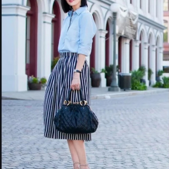 J.CREW MERCANTILE STRIPED SKIRT - Picture 3 of 6